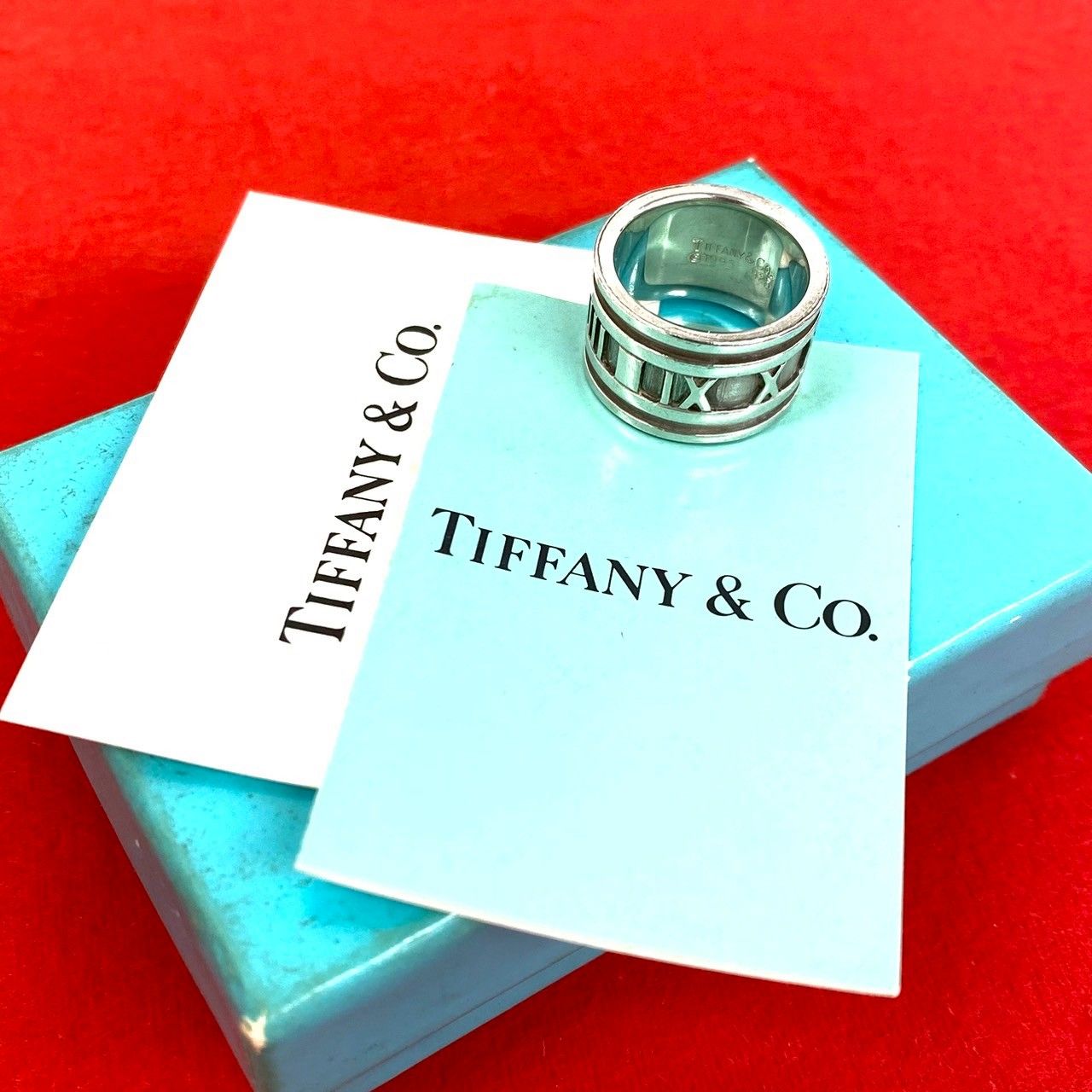 Tiffany & Co Wide Atlas Ring 925 Sterling Silver