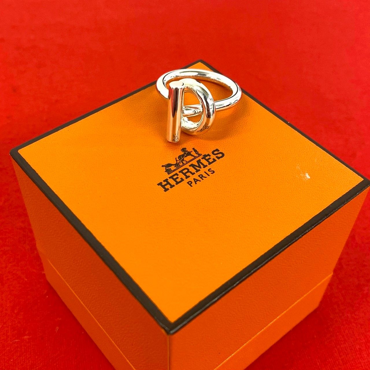 Hermes Echappee Ring 925 Sterling Silver