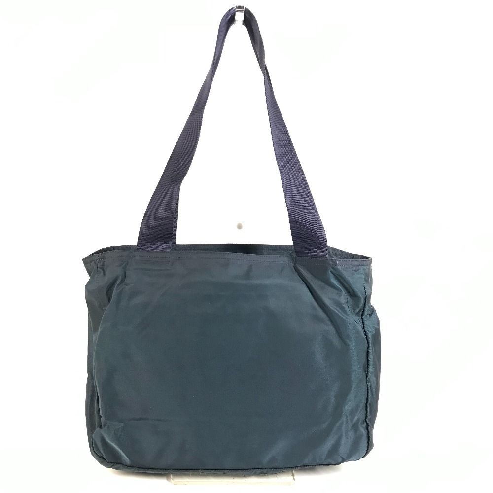 Prada Shoulder Bag Triangle Logo Nylon Navy — view 2