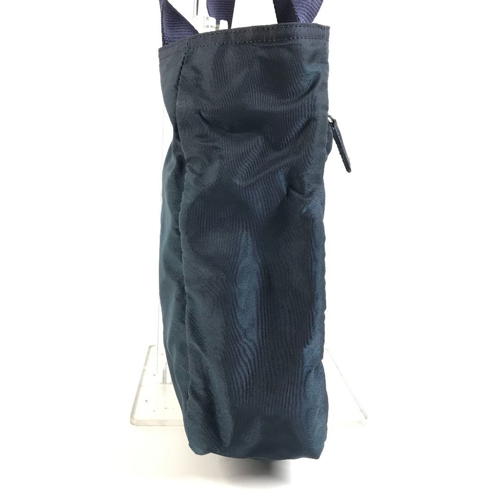 Prada Shoulder Bag Triangle Logo Nylon Navy — view 3