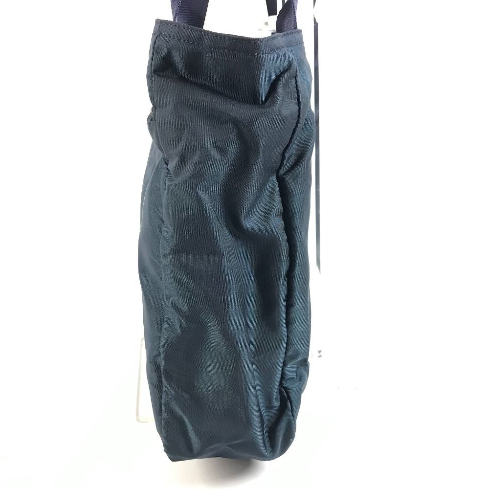 Prada Shoulder Bag Triangle Logo Nylon Navy — view 4