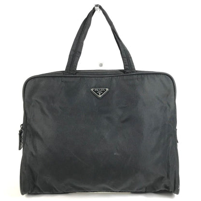 Prada Business Bag Triangle Logo Nylon Black