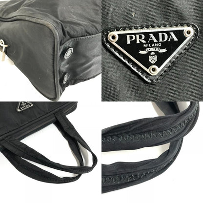Prada Business Bag Triangle Logo Nylon Black — view 7