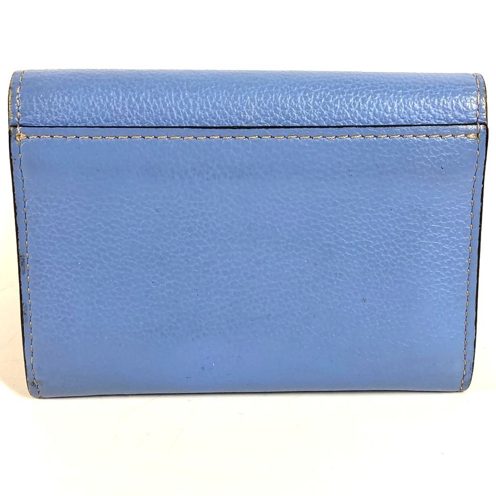 Cartier Card Case Logo Leather Blue — view 2