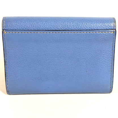 Cartier Card Case Logo Leather Blue — view 2