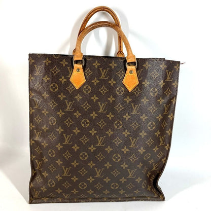 Louis Vuitton Handbag Sac Plat Monogram Canvas Brown — view 2