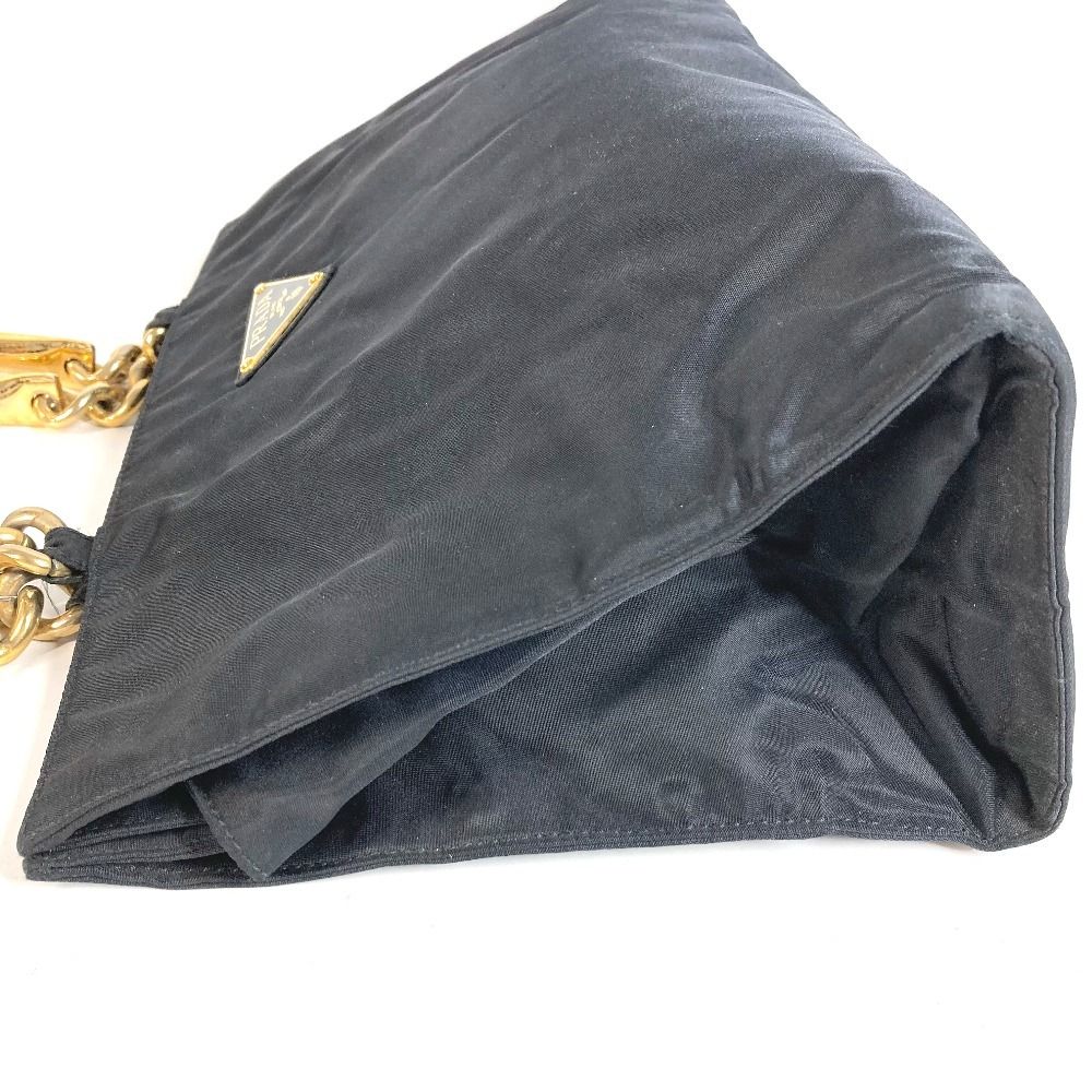 Prada Handbag Metal Handle Nylon Black — view 3