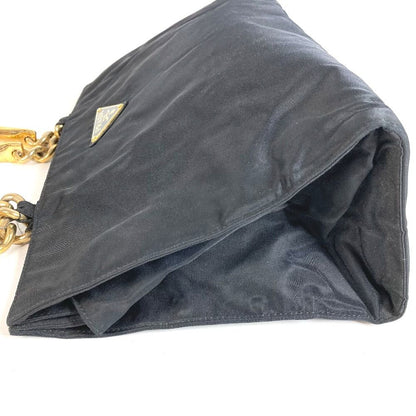 Prada Handbag Metal Handle Nylon Black — view 3
