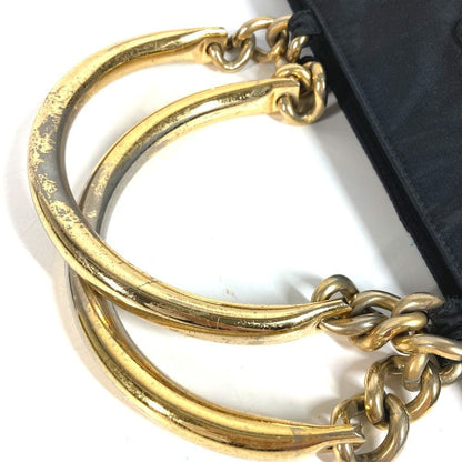 Prada Handbag Metal Handle Nylon Black — view 6