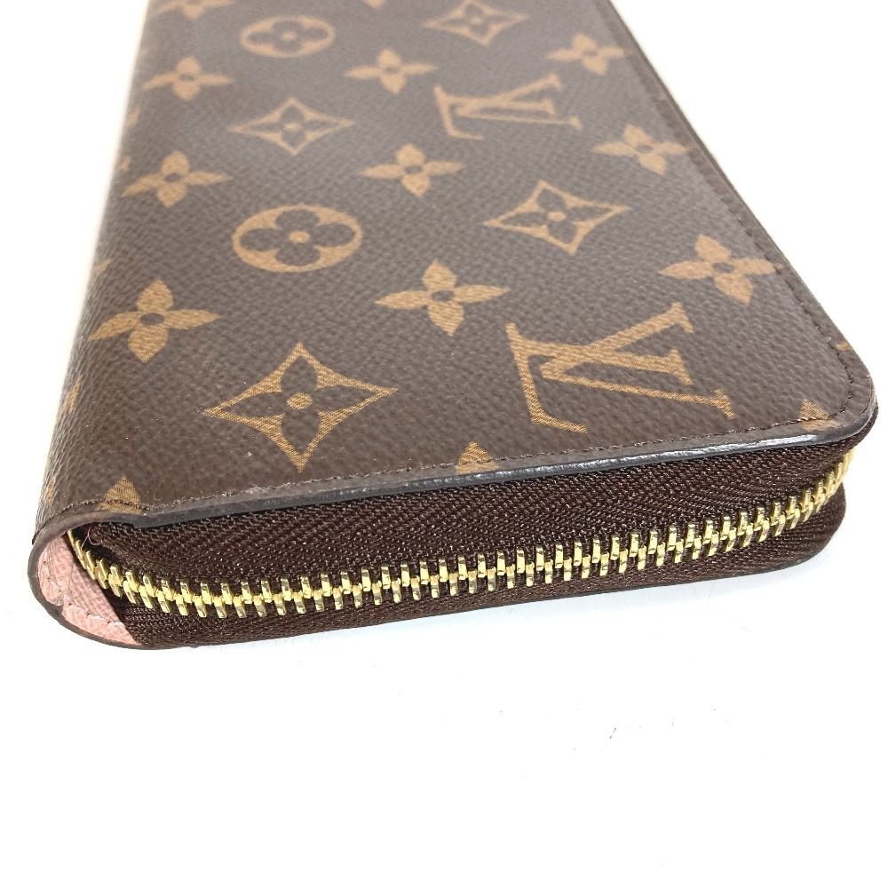 Louis Vuitton Wallet Zippy Monogram Canvas Rose Velours Brown — view 3