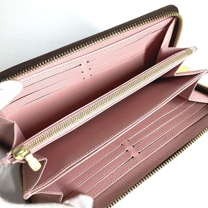 Louis Vuitton Wallet Zippy Monogram Canvas Rose Velours Brown — view 8