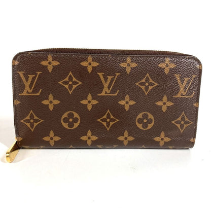 Louis Vuitton Wallet Zippy Monogram Canvas Rose Velours Brown