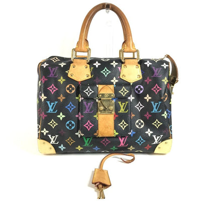 Louis Vuitton Handbag Speedy 30 Monogram Multi Canvas Noir Black