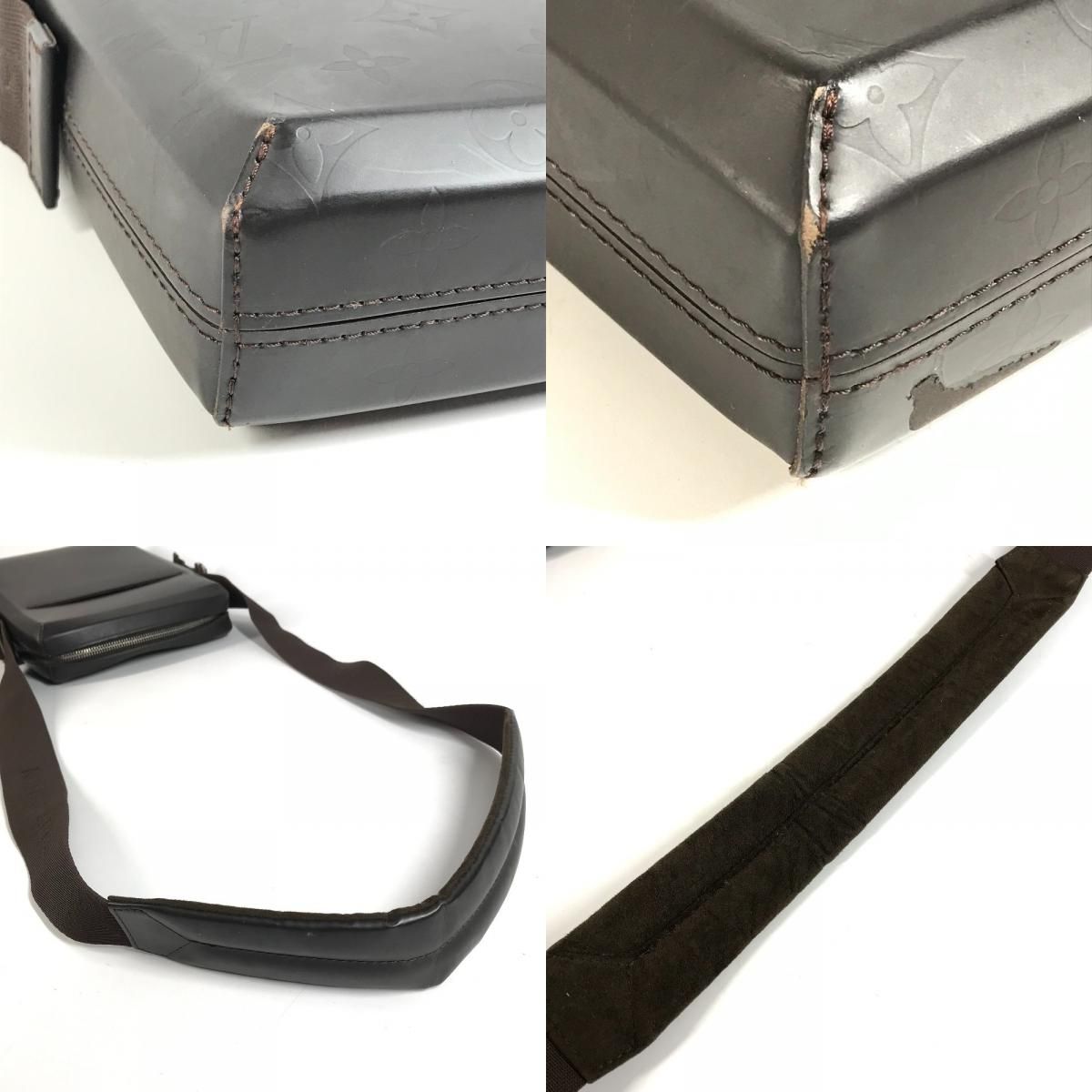 Louis Vuitton Shoulder Bag Bobi Monogram Glace Leather Cafe Brown — view 8