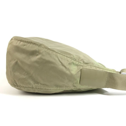 Prada Shoulder Bag Triangle Logo Nylon Beige — view 4