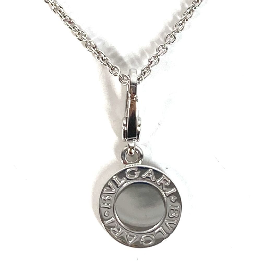 Bvlgari Necklace Logo Diamond Silver — view 3