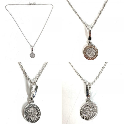 Bvlgari Necklace Logo Diamond Silver — view 8