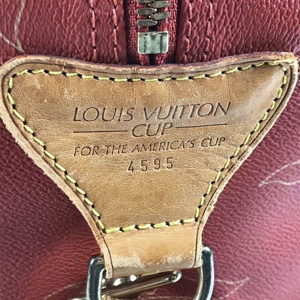 Louis Vuitton Boston Bag Kabul Leather Canvas Abo Crab Brown — view 5