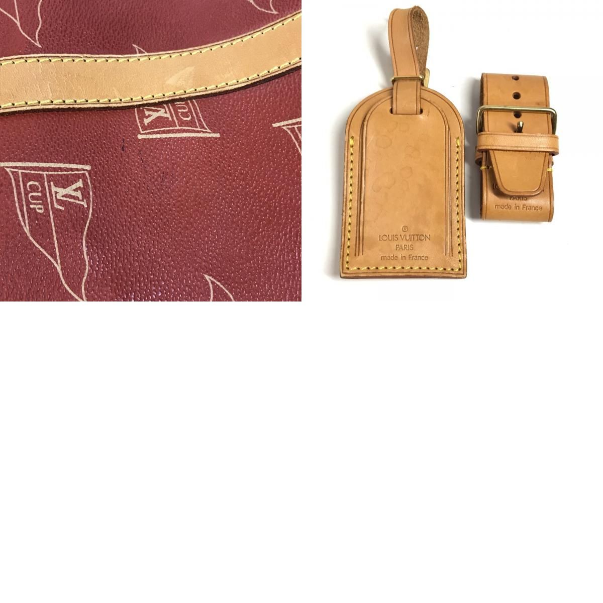 Louis Vuitton Boston Bag Kabul Leather Canvas Abo Crab Brown — view 9