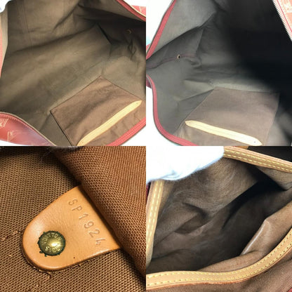 Louis Vuitton Boston Bag Kabul Leather Canvas Abo Crab Brown — view 8