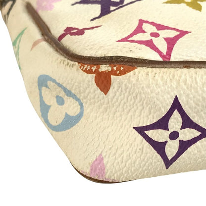 Louis Vuitton Shoulder Bag Pochette Monogram Multi Canvas Blanc White — view 7
