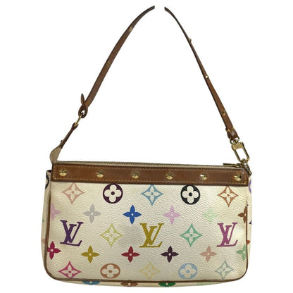 Louis Vuitton Shoulder Bag Pochette Monogram Multi Canvas Blanc White — view 2
