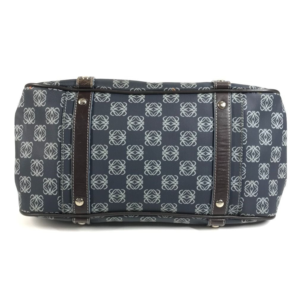 Loewe Shoulder Bag Anagram Logo Leather Blue — view 5