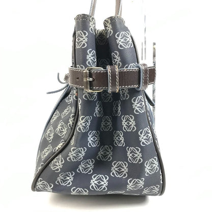 Loewe Shoulder Bag Anagram Logo Leather Blue — view 3