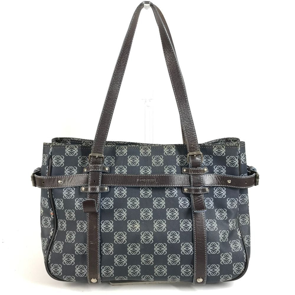 Loewe Shoulder Bag Anagram Logo Leather Blue