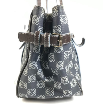 Loewe Shoulder Bag Anagram Logo Leather Blue — view 4