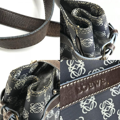 Loewe Shoulder Bag Anagram Logo Leather Blue — view 8