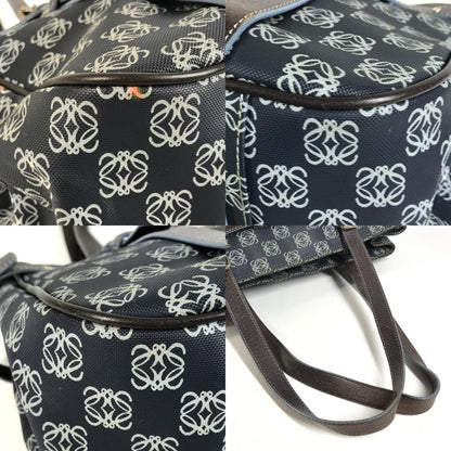 Loewe Shoulder Bag Anagram Logo Leather Blue — view 7