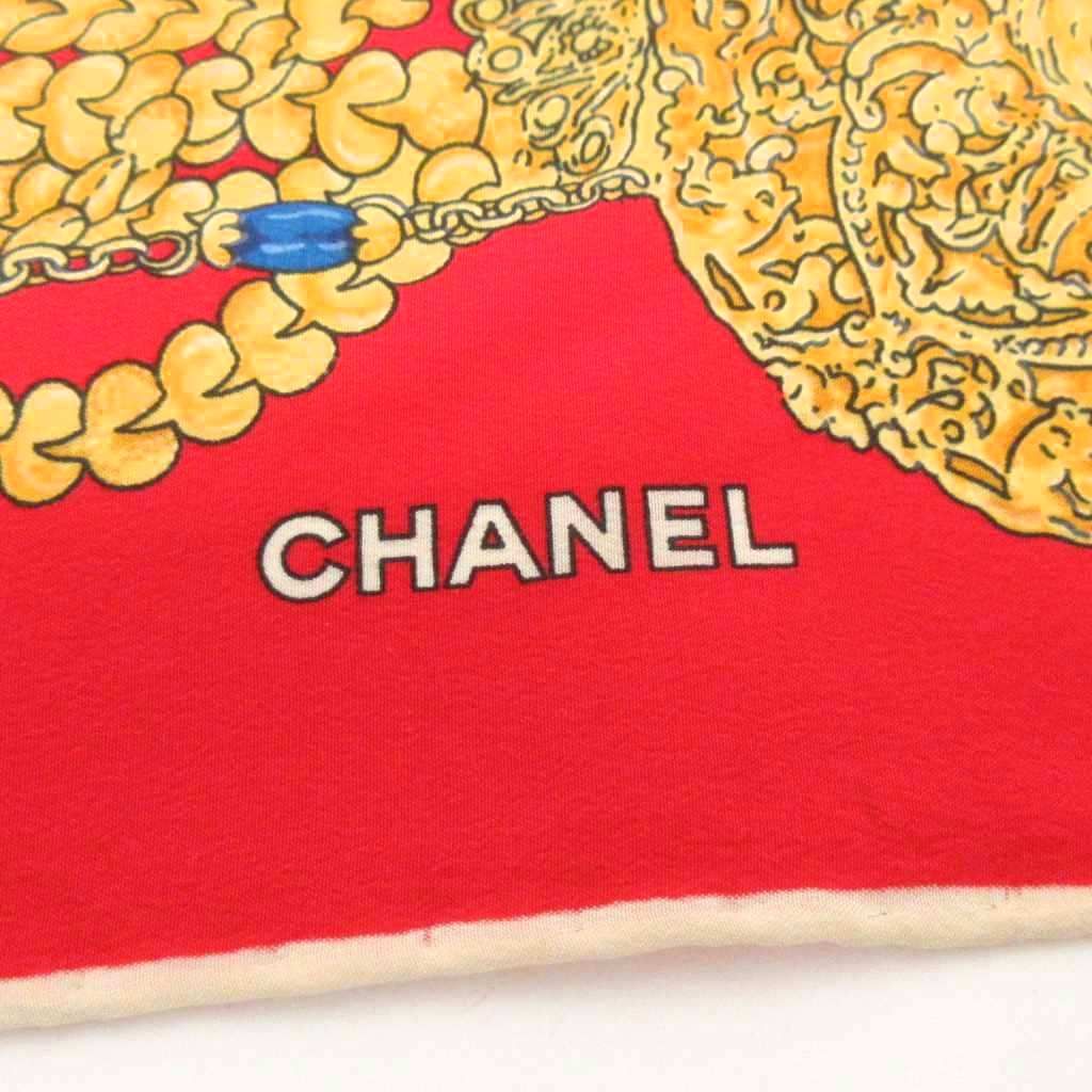 Chanel Scarf Large Chain Pattern Silk — view 4