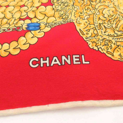 Chanel Scarf Large Chain Pattern Silk — view 4