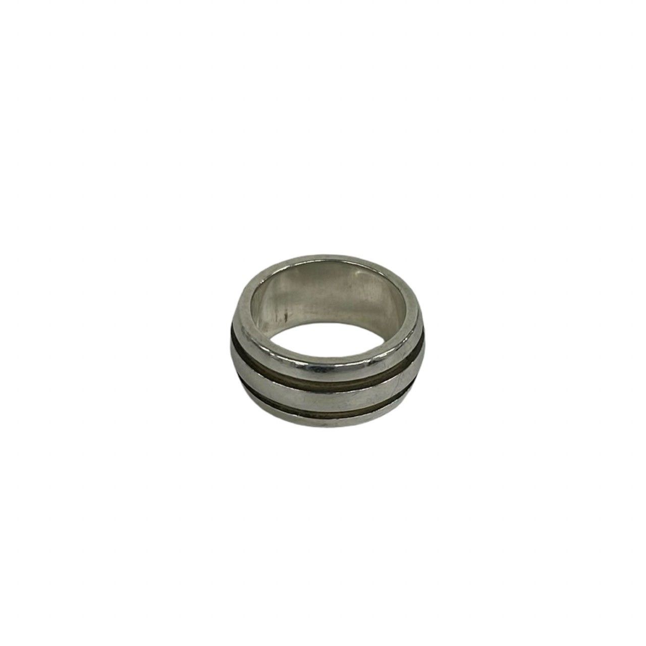 Tiffany & Co Vintage Grooved Double Line Ring 925 Sterling Silver — view 5