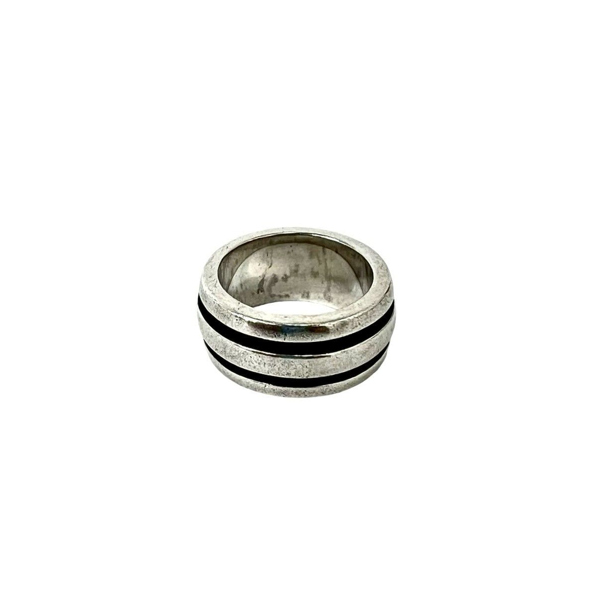 Tiffany & Co Group Double Line Ring 925 Sterling Silver — view 4
