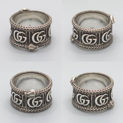 Gucci Double Snake Ring Sterling Silver Aging Finish — view 2
