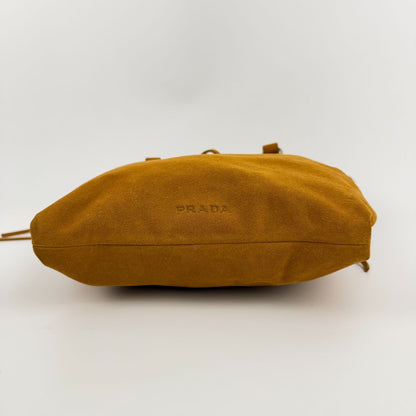 Prada Handbag Brown Suede Vintage — view 6