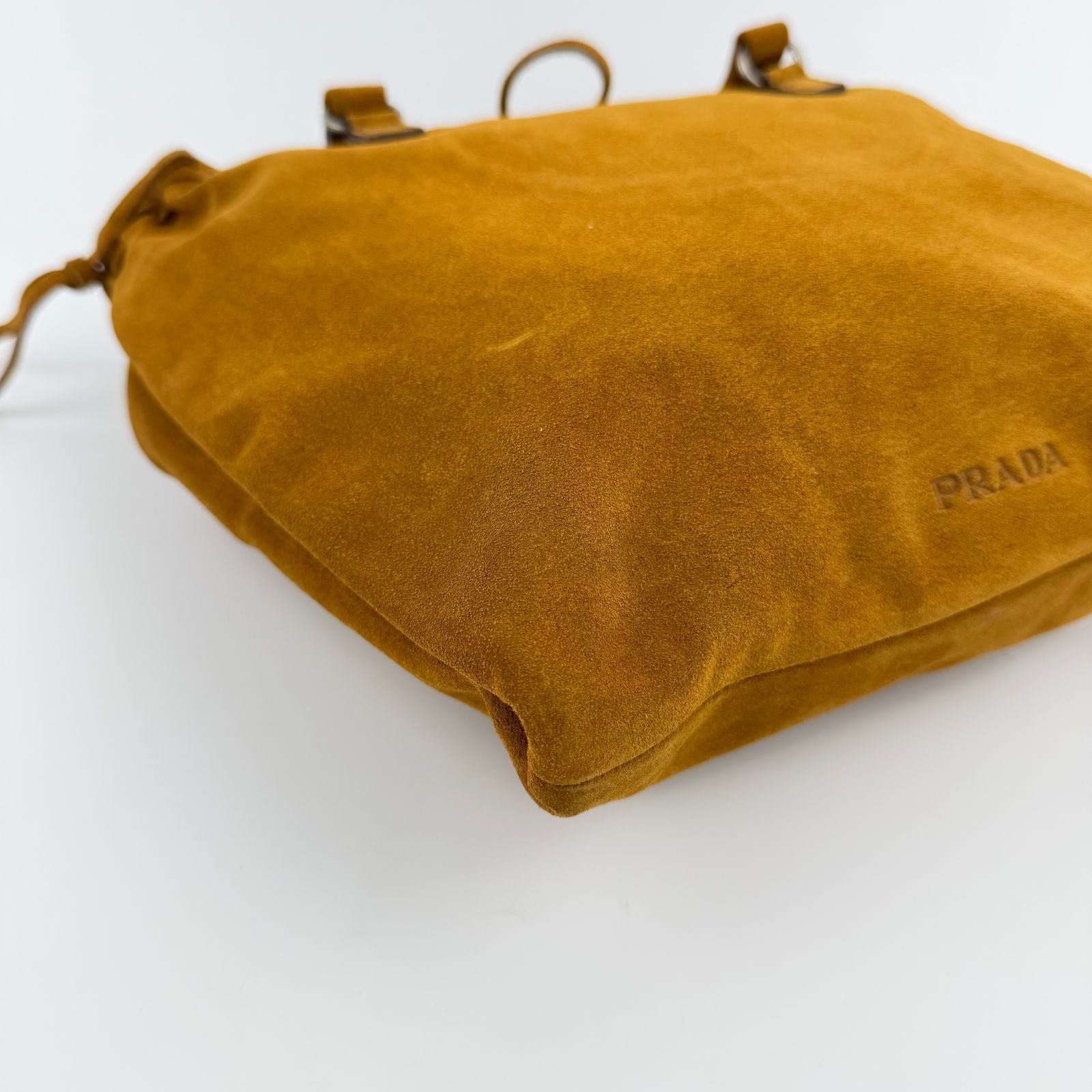 Prada Handbag Brown Suede Vintage — view 7