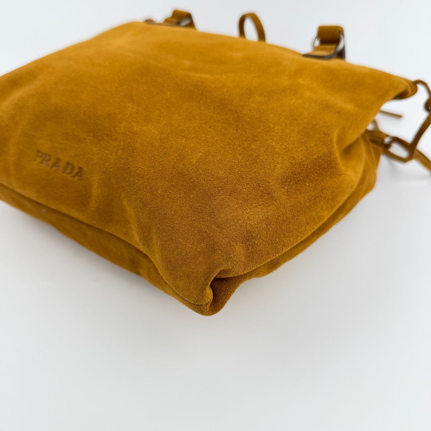Prada Handbag Brown Suede Vintage — view 8