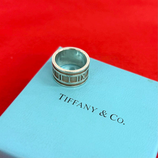 Tiffany & Co Wide Atlas Ring 925 Sterling Silver