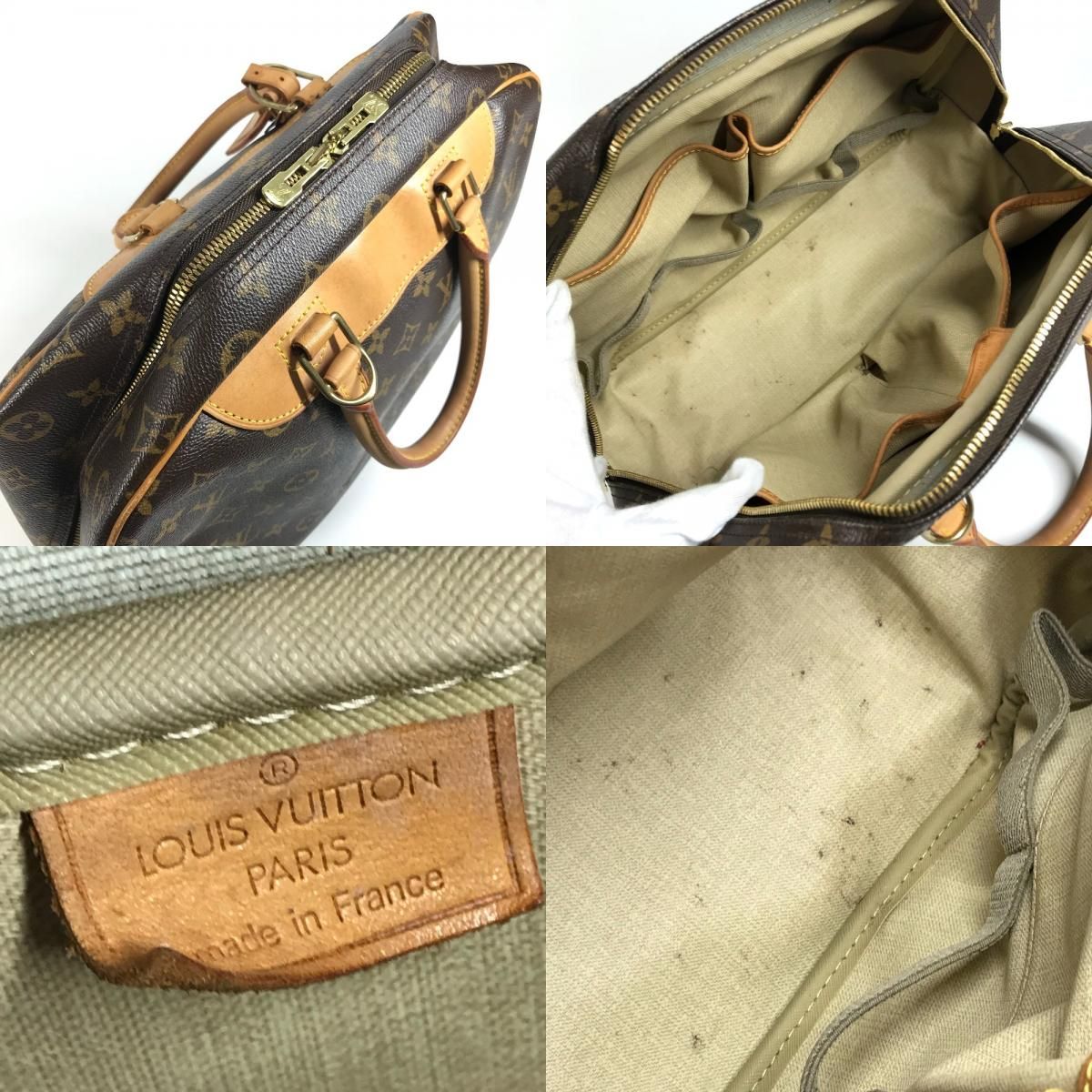 Louis Vuitton Handbag Deauville Monogram Canvas Brown — view 7
