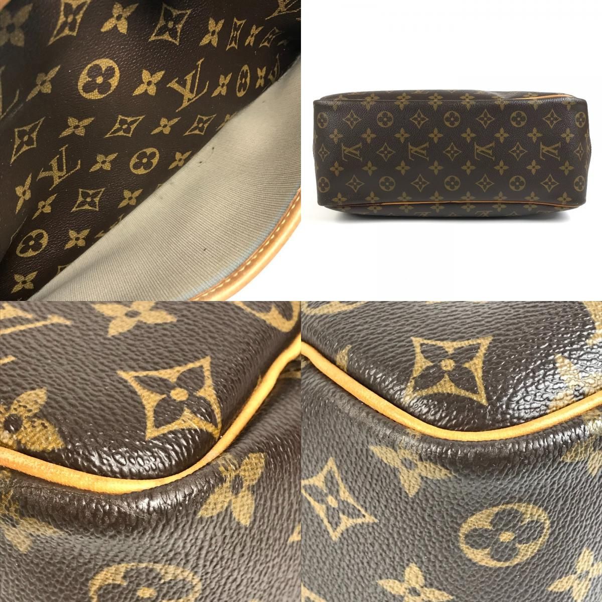 Louis Vuitton Handbag Deauville Monogram Canvas Brown — view 8