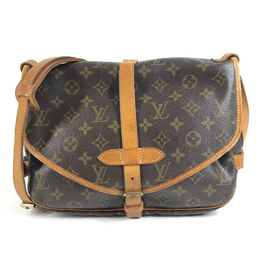 Louis Vuitton Shoulder Bag Saumur 30 Monogram Canvas Brown
