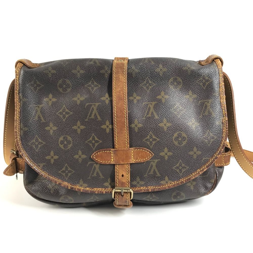 Louis Vuitton Shoulder Bag Saumur 30 Monogram Canvas Brown — view 2