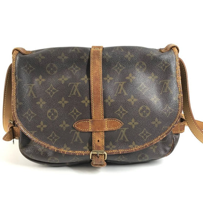 Louis Vuitton Shoulder Bag Saumur 30 Monogram Canvas Brown — view 2