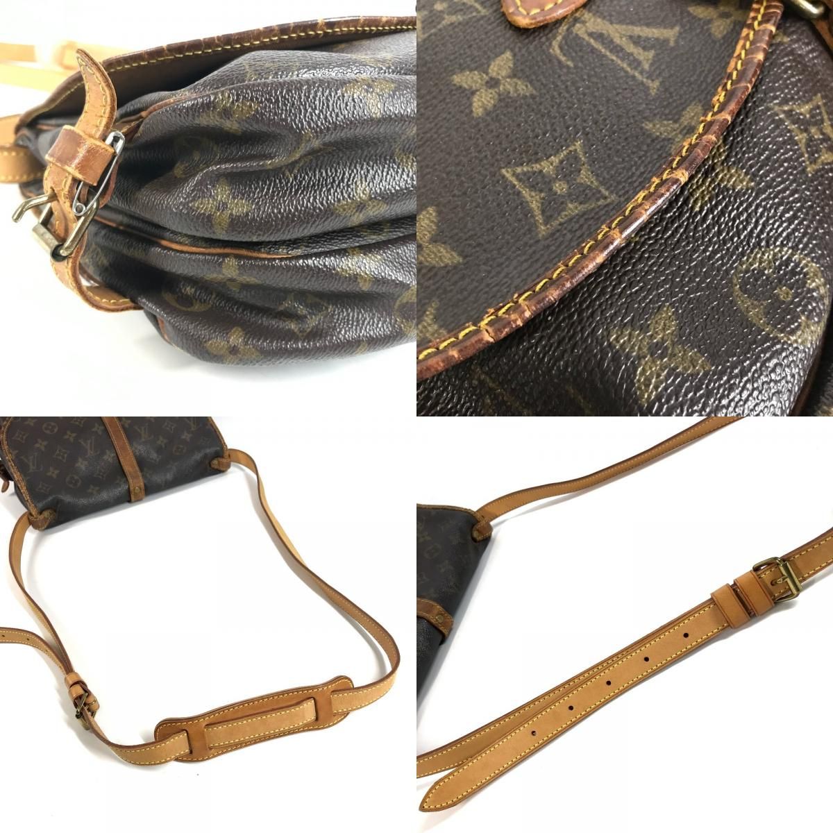 Louis Vuitton Shoulder Bag Saumur 30 Monogram Canvas Brown — view 7