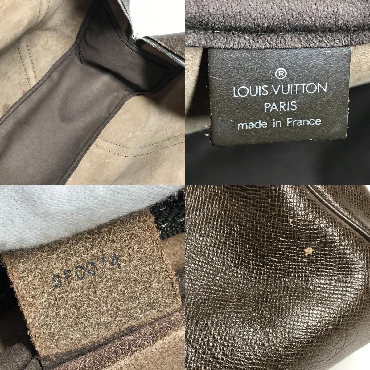 Louis Vuitton Boston Bag Kendall PM Taiga Leather Grizzly Brown — view 9