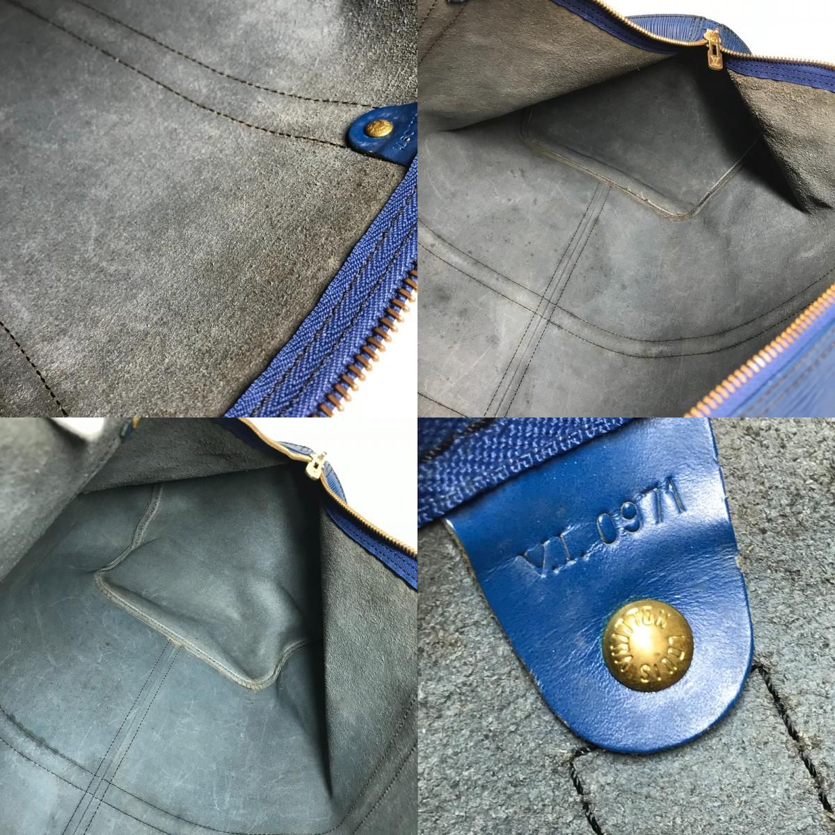 Louis Vuitton Boston Bag Keepall 55 Epi Leather Toledo Blue — view 9