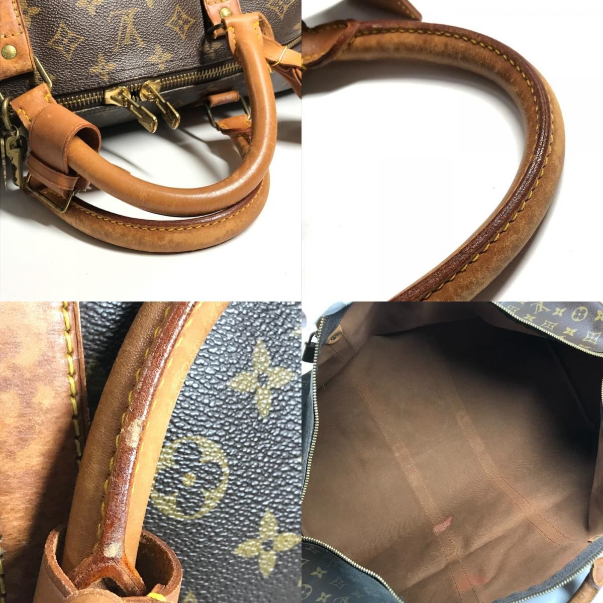 Louis Vuitton Boston Bag Keepall 60 Monogram Canvas Brown — view 8